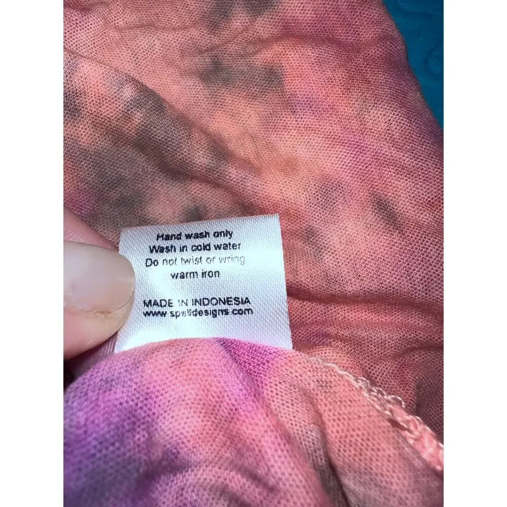 RARE SPELL DESIGNS & THE GYPSY COLLECTIVE HANALEI TIE DYE COWRIE SHELL TANK - Picture 10 of 16